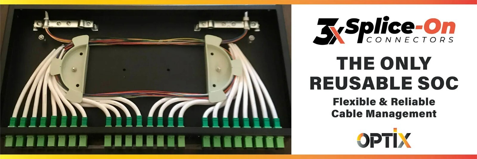 Optix America Fiber Optic Universal & Reusable OM1 SC/PC 3X Splice-on Connector 