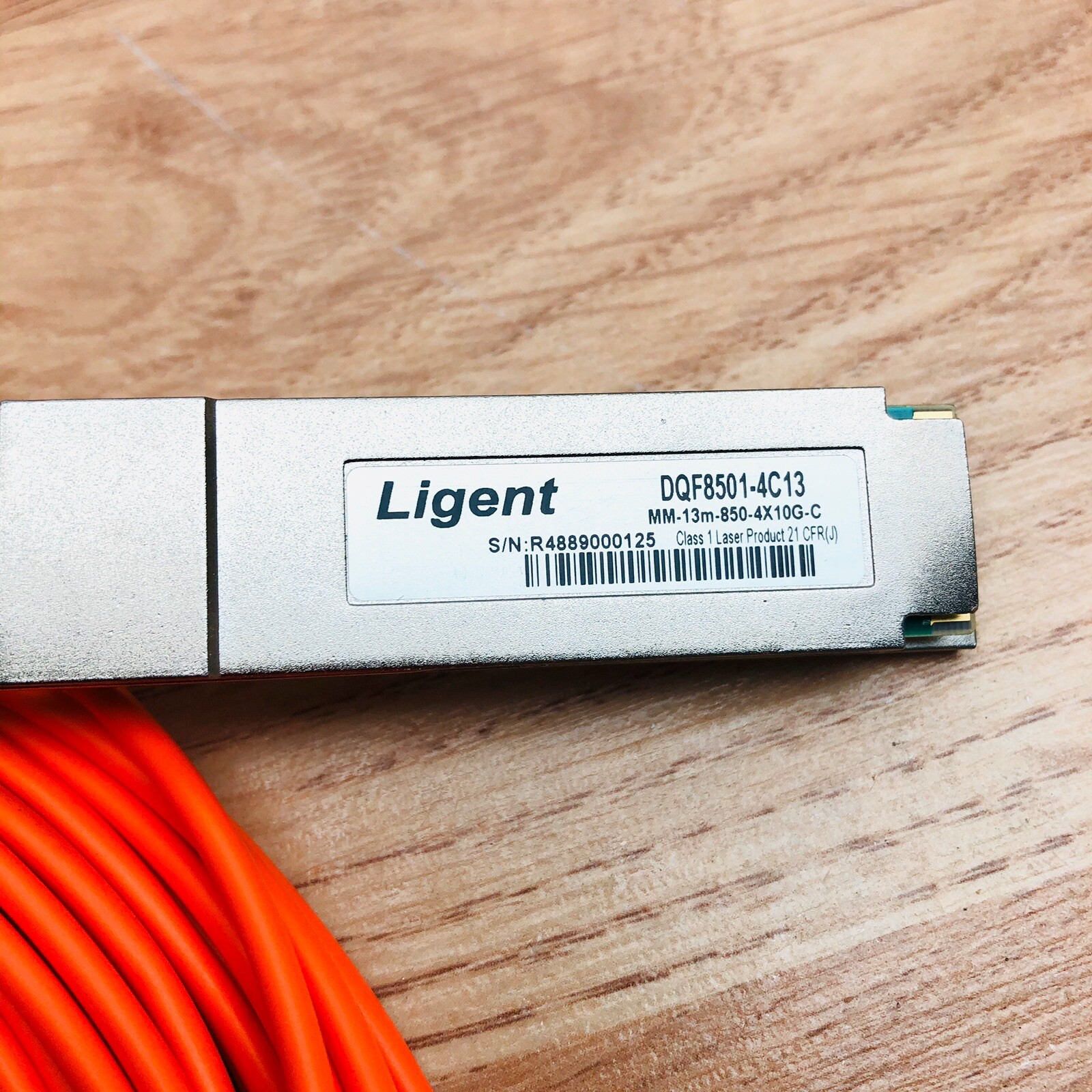 LIGENT DQF8501-4C13 MM-13M 850 4X10C-FIBER OPTIC CABLE MODULES