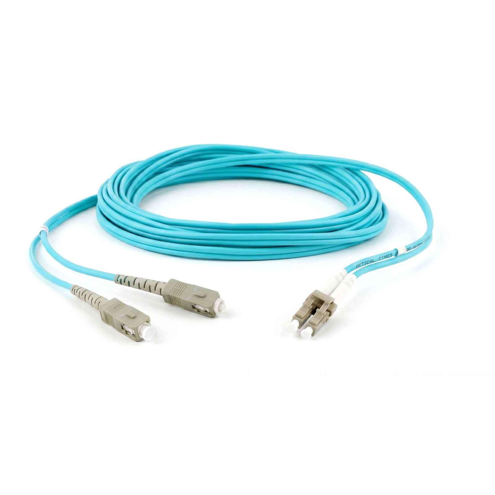 LC-SC Duplex OM3 Multimode 10GB Fiber Patch Cable 1M-40M
