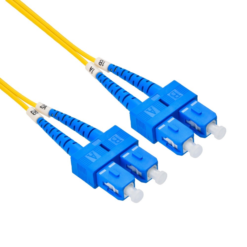 5 Pack of 7m SC/UPC-SC/UPC Singlemode Duplex OFNR 2.0mm Fiber Optic Patch Cable
