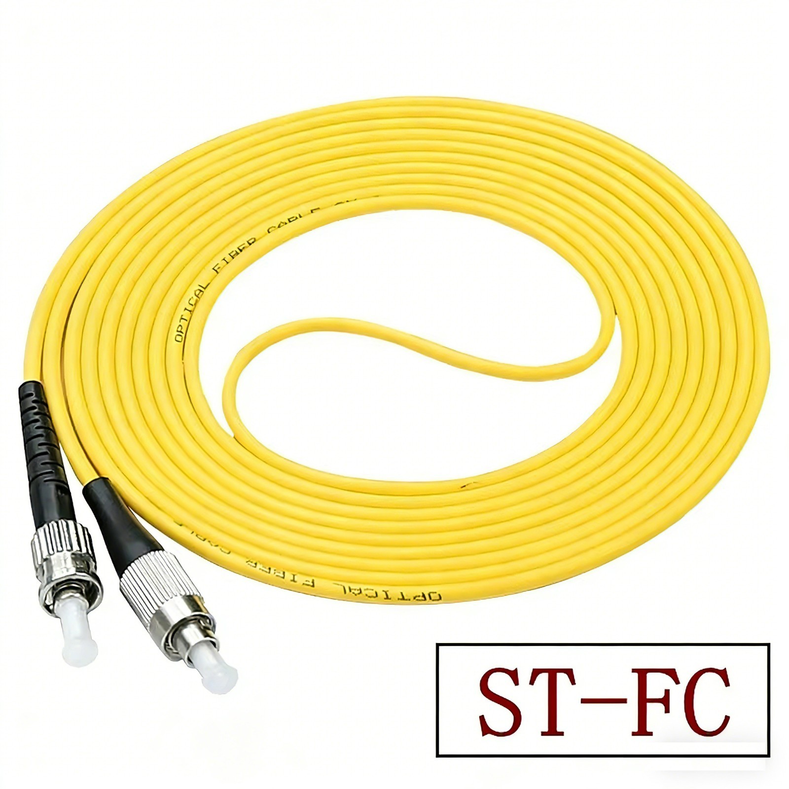 10M FC LC SC ST SingleMode Fiber Optic Patch Cord 9/125 3.0mm PVC Simplex Jumper