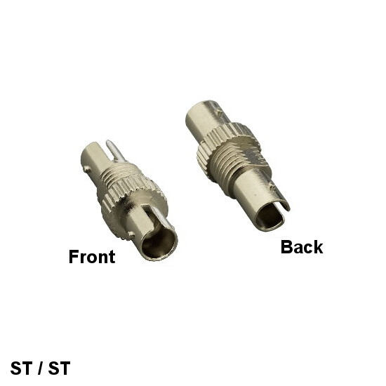 Multi-Mode ST/ST Simplex Fiber Optic Adapter Flange Feedthrough Metal Connector