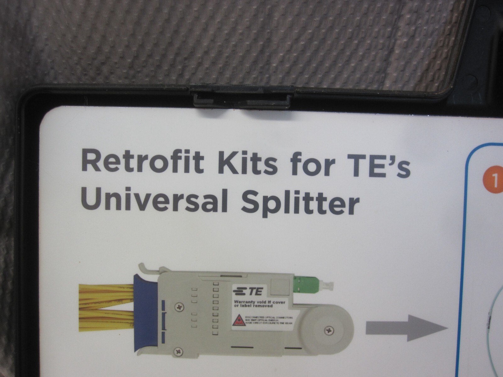 TE Connectivity Optical Distribution Frame Retrofit Kits Universal Splitter