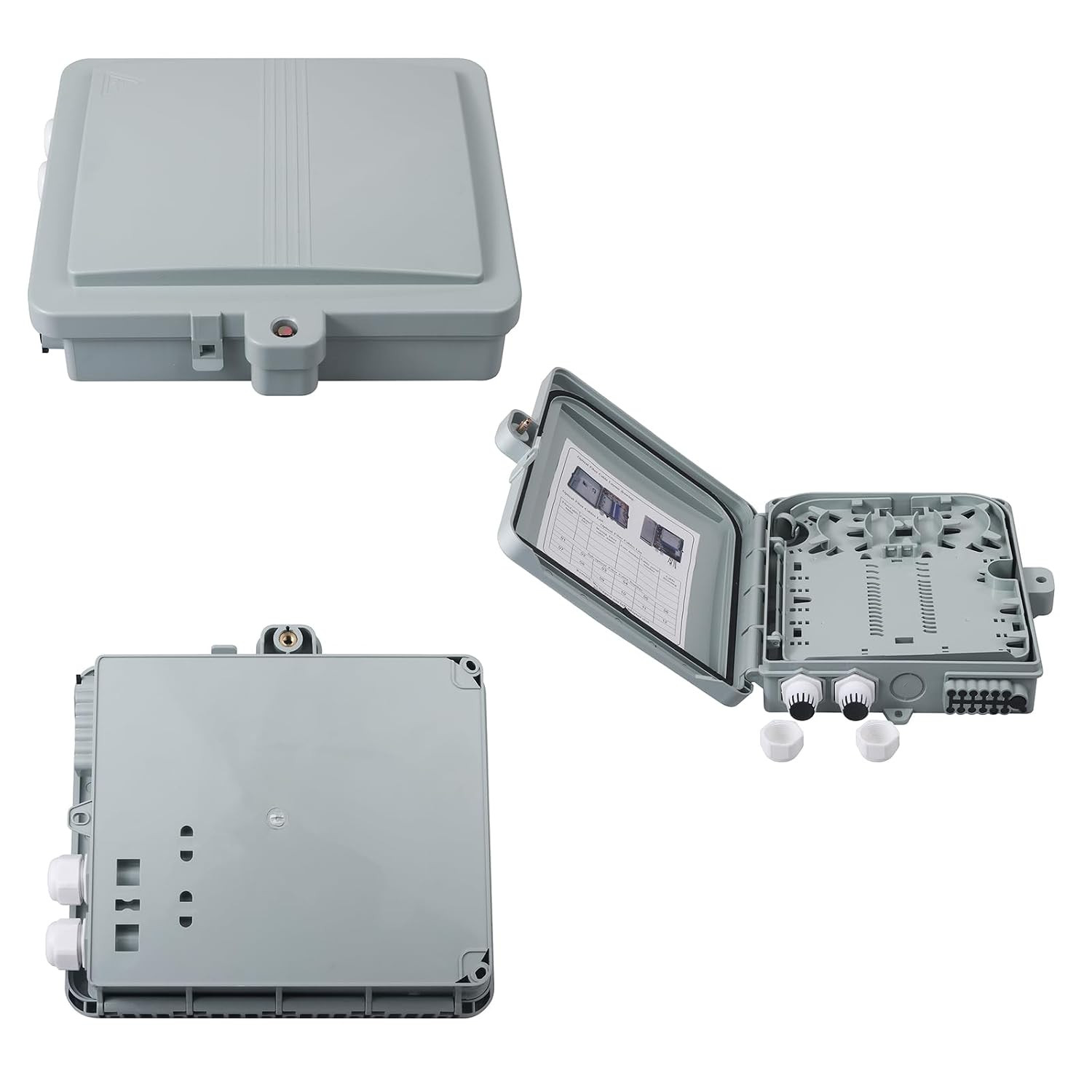 12 Core Fiber Optical Terminal Box, FTTH Distribution Enclosure, 9.45X8.66
