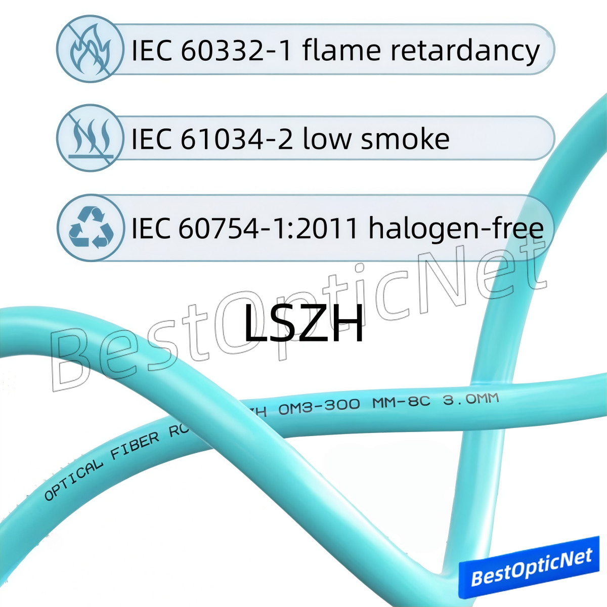 1-50m MPO to MPO Fe/Fe OM3 8 12 Core Fiber Optic Patch Cord Cable 40G 100G Lot