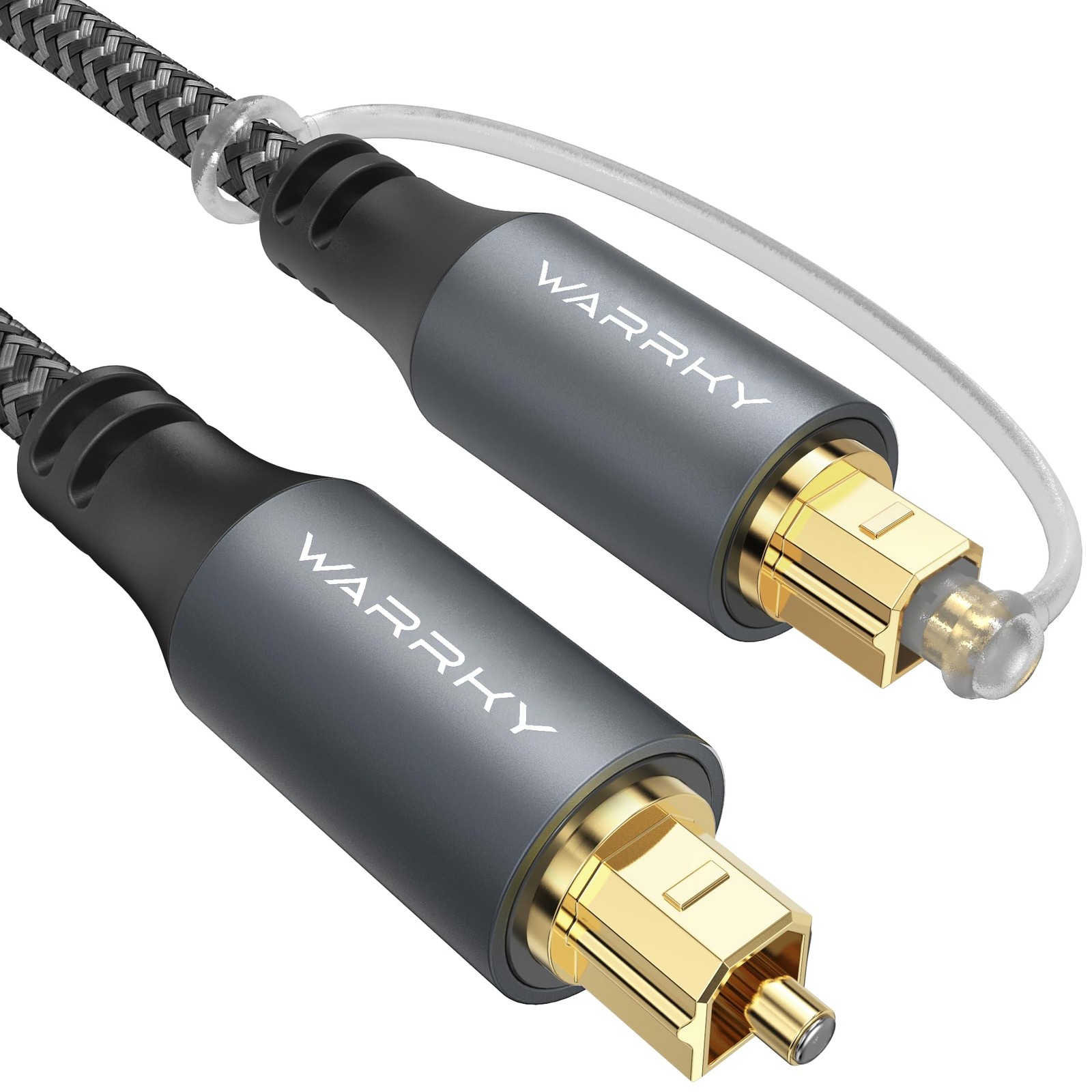 Optical Audio Cable 6ft Nylon Braided Fiber Optic Soundbar TV