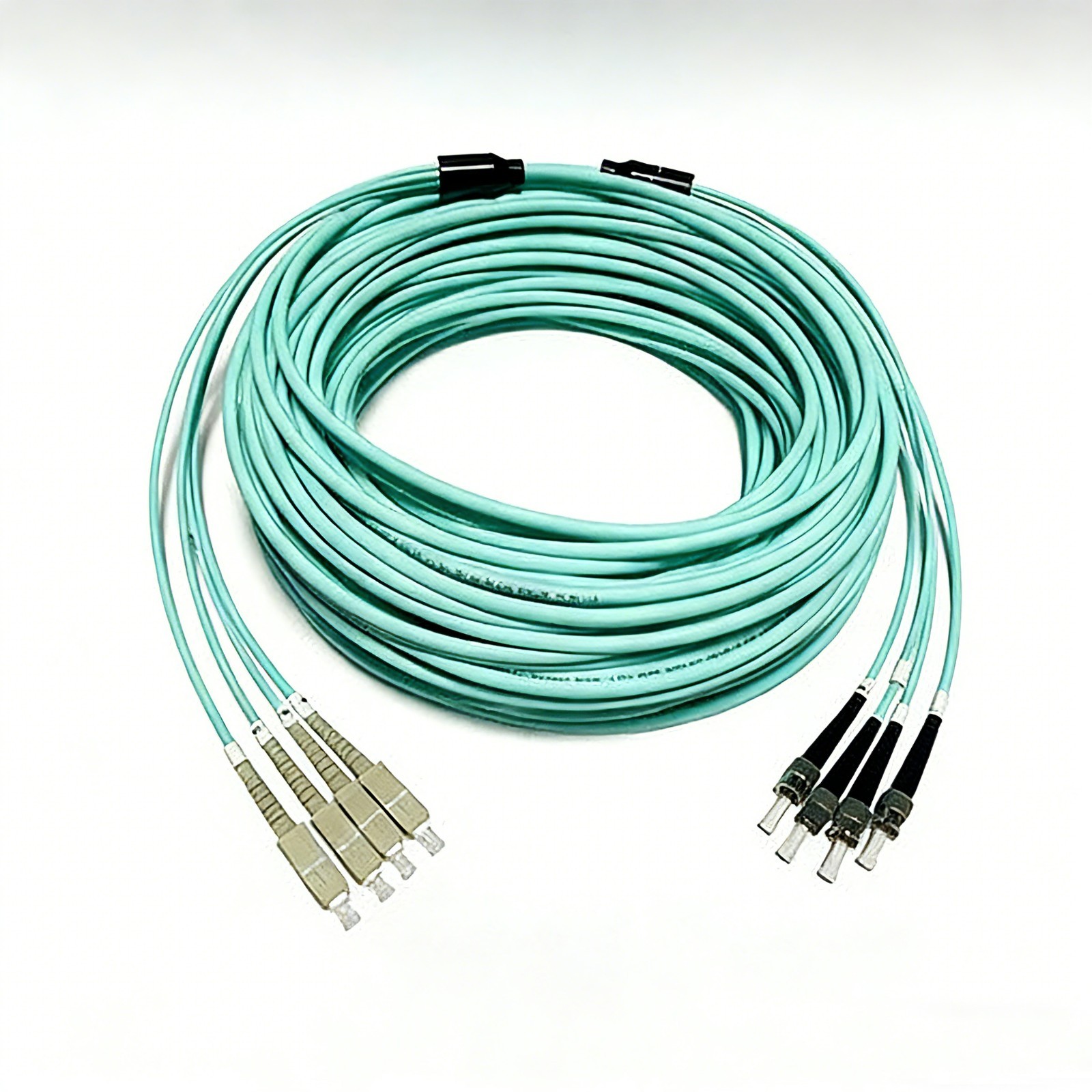20M OM3 10GB Multimode Armored Fiber Patch Cord 4 Strand SC FC LC ST UPC Jumper