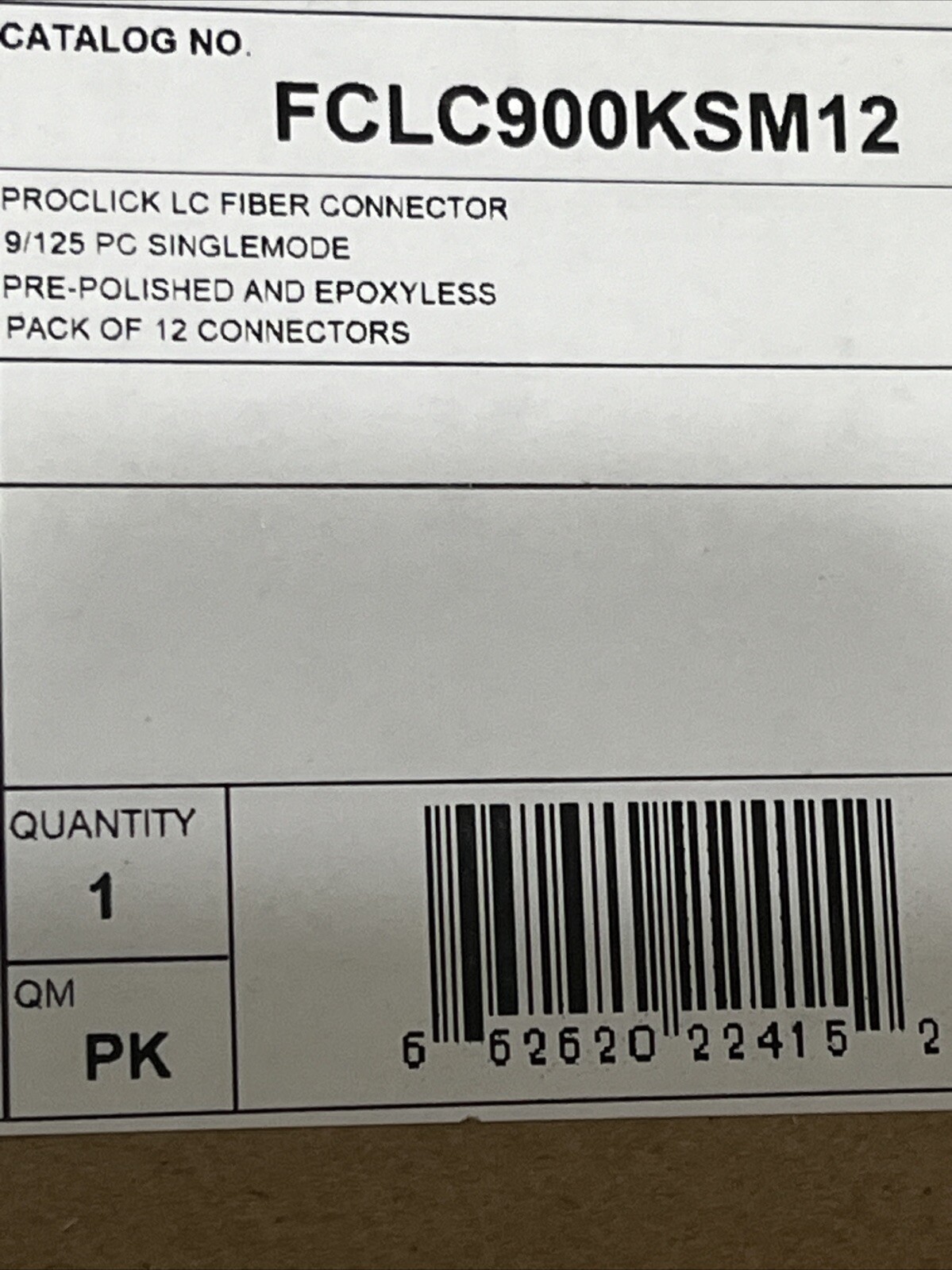 Pro click LC 9/125 Single mode Fiber Connector