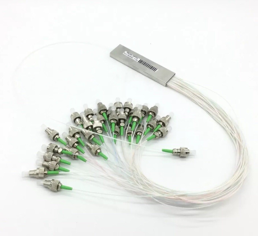 1×32 PLC Optical splitter, mini pipe-type optical splitter FC/APC, FC-APC