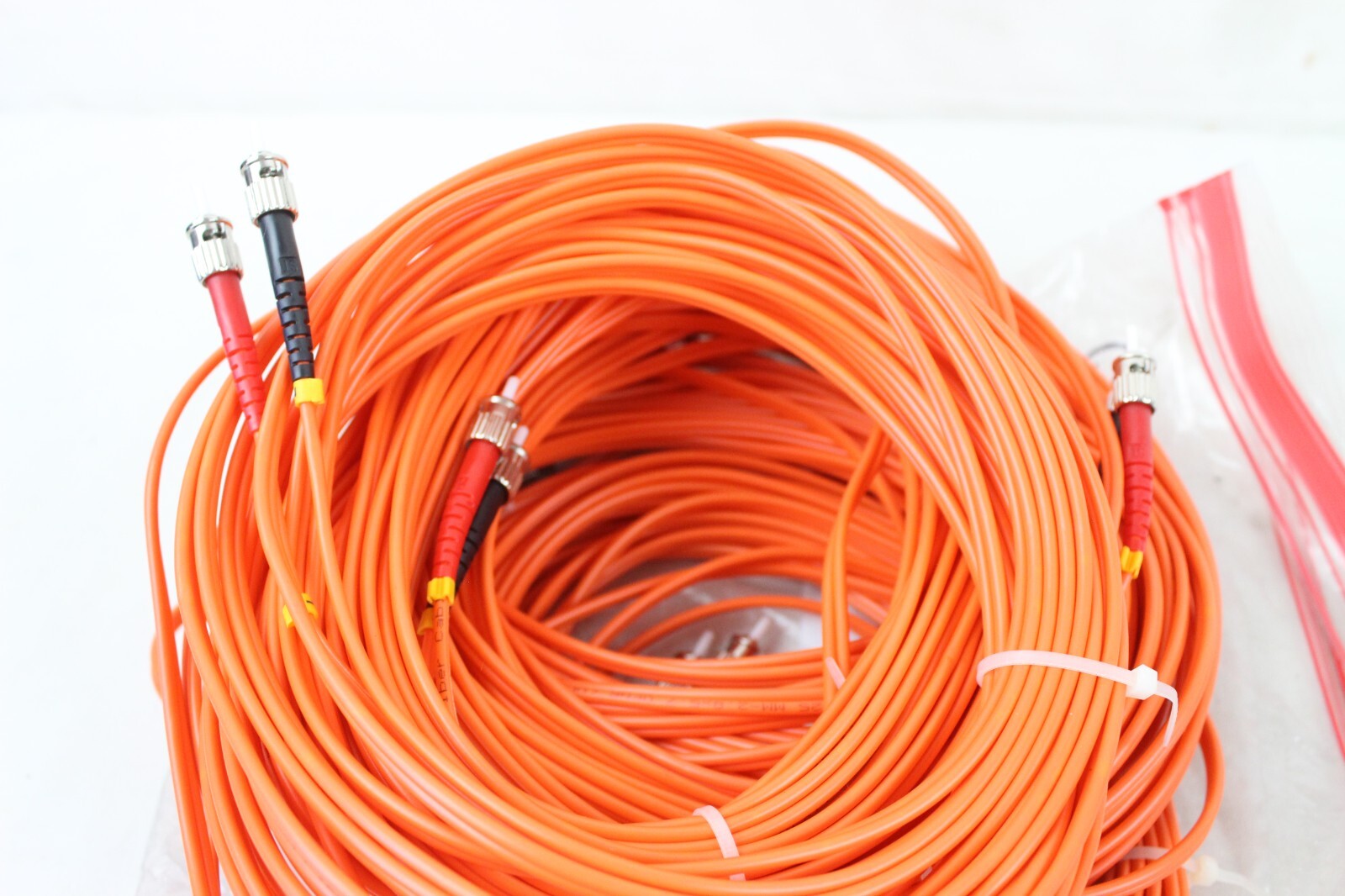 5 New Opitcal Duplex 62.5/125 Red Black Multimode Fiber Patch Cable Orange Optic