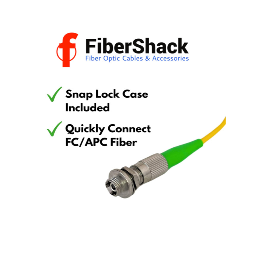 FC/APC Fiber Optic Couplers for FC/APC Fiber Connectors – 10 Pack