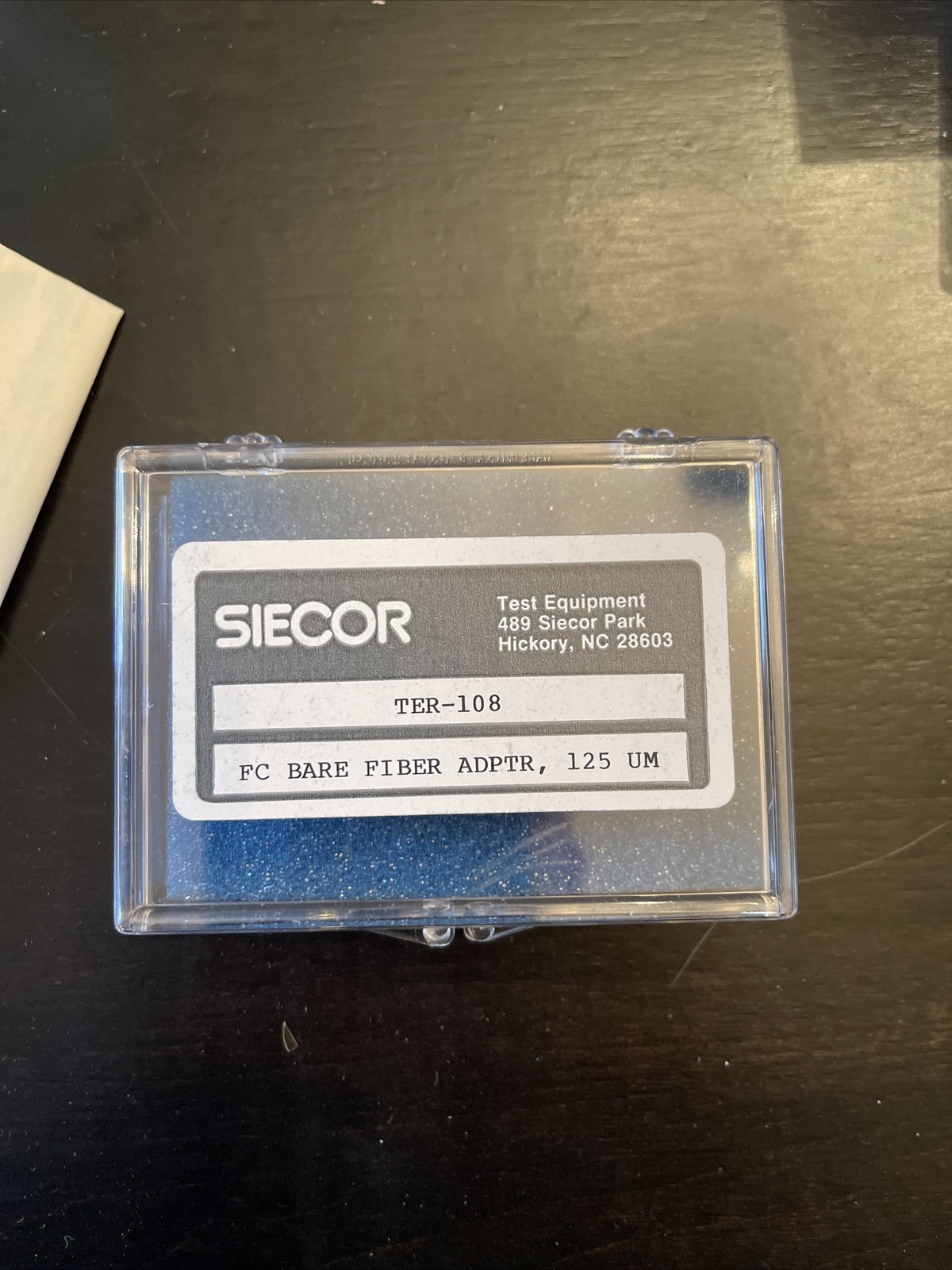 SIECOR TER-108 FC Bare Fiber Adapter 125um