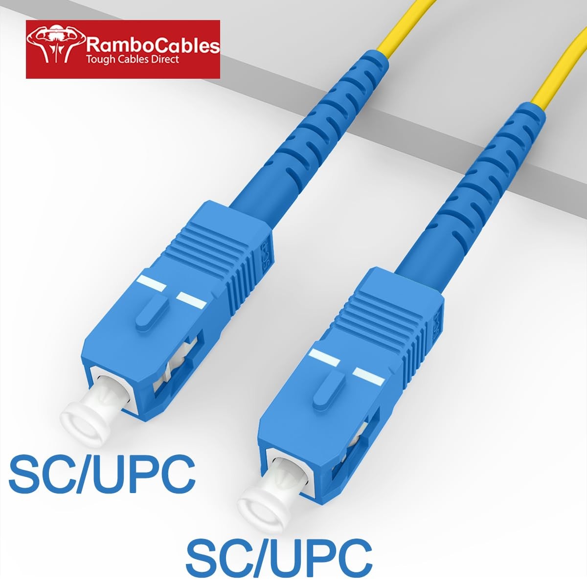 3ft/1m SC to SC Fiber Optic Internet Cable, OS2 Single Mode Fiber Patch Cable…
