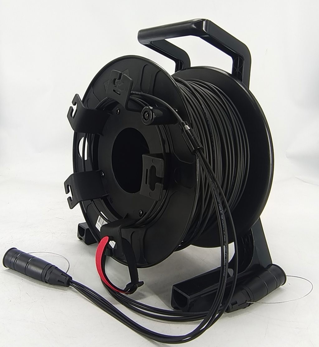 1000ft(305meters) Outdoor Armored Singlemode ST-ST 12 Strands with Fiber Reel