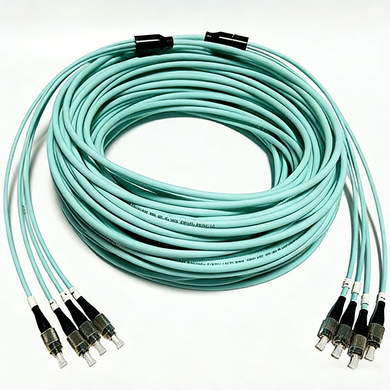 20M OM3 10GB Multimode Armored Fiber Patch Cord 4 Strand SC FC LC ST UPC Jumper