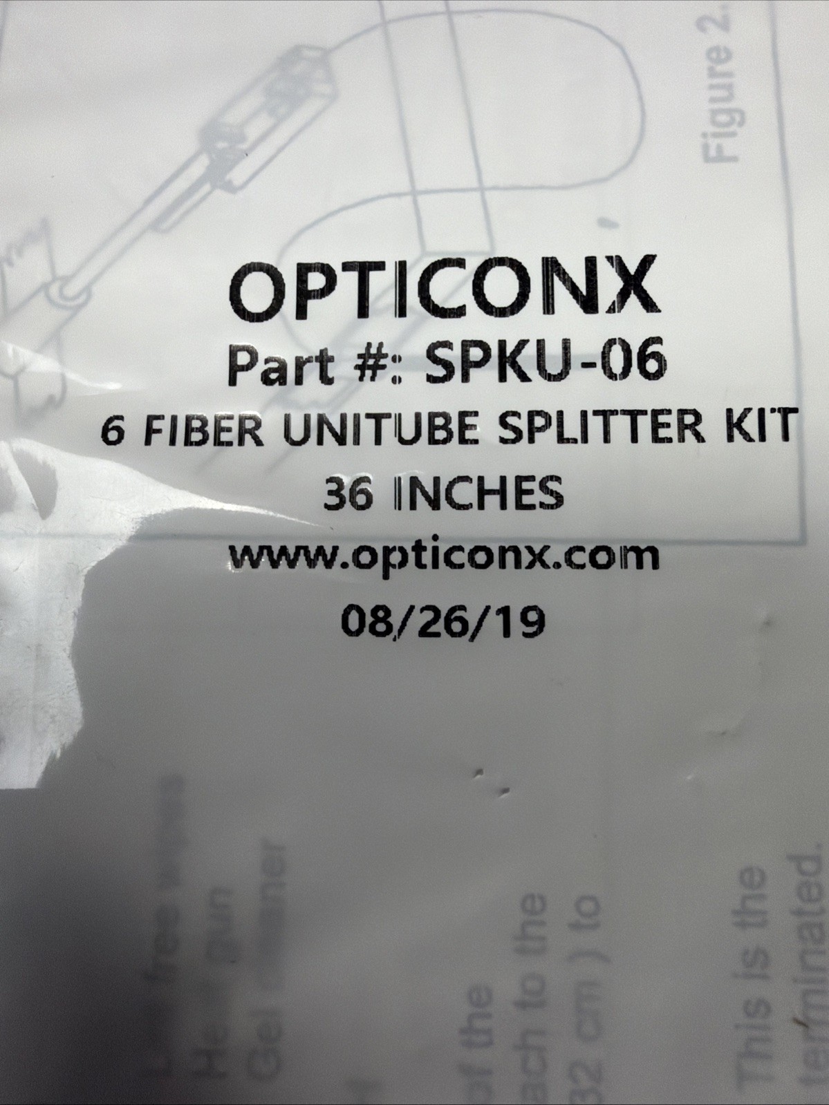 Opticonx Fiber Optic Installation Lot – UBK-96 Breakout Kit Splitters Tubbing Ca