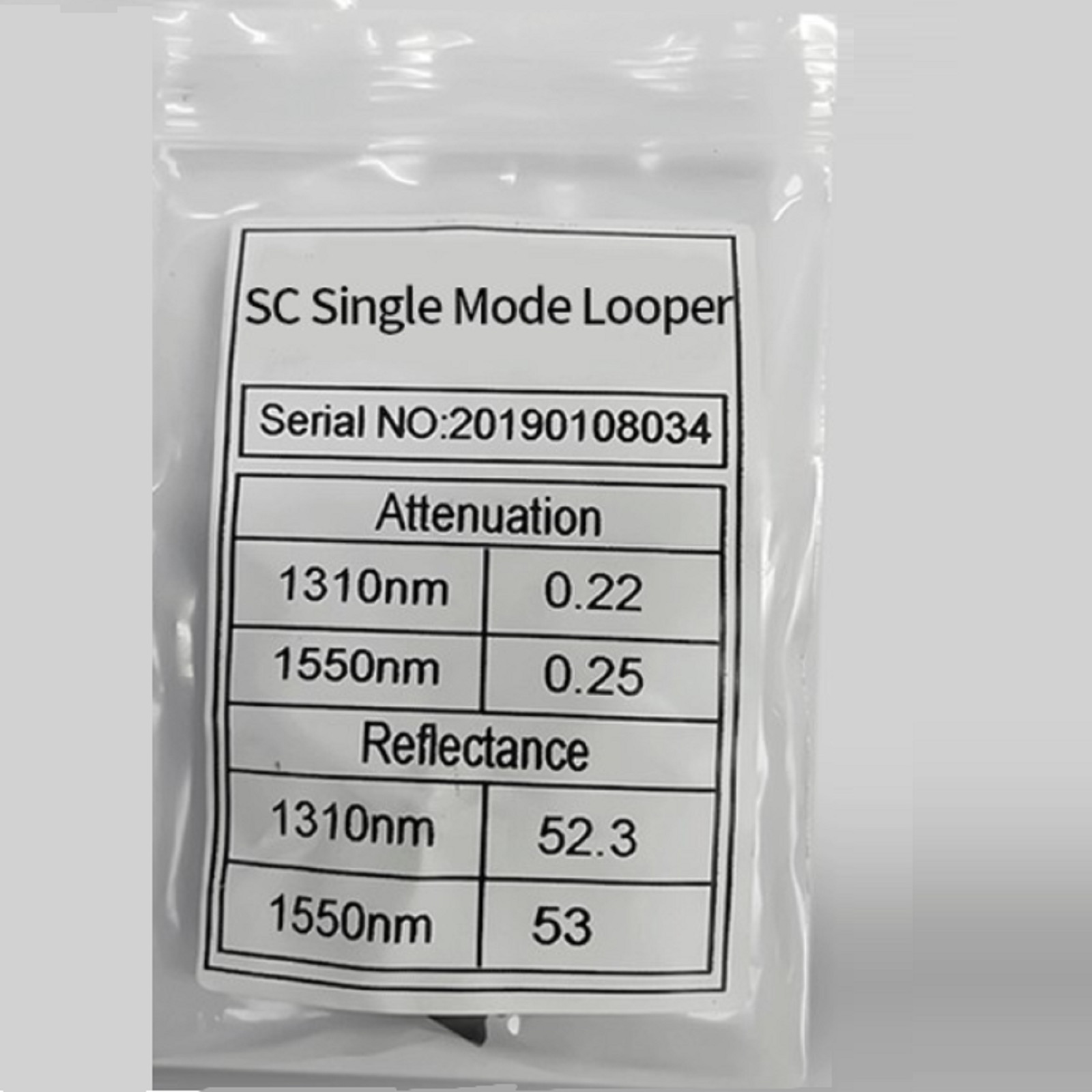 9/125 SC/UPC Single Mode SM Double SC Fiber Loopback Fiber Opitc Adapter C