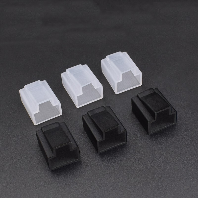 Rj45 Dust Plug Cover PE Network Cable Plug Rj45 Male Crystal Head Dust Cover