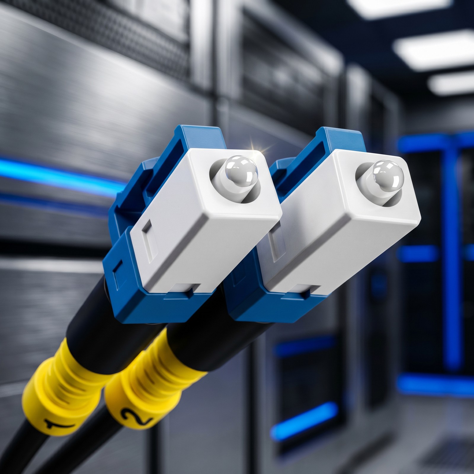 OS2 LC to LC Duplex Single Mode Outdoor Armored Fiber Patch Cable, TPU 30M-150M