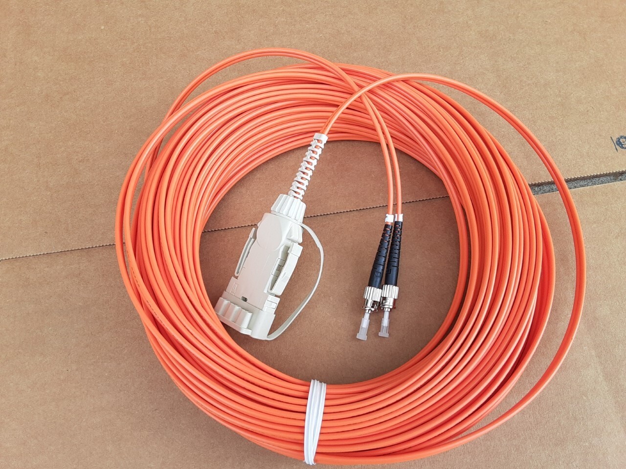 US MADE FDDI to ST Multimode 62.5/125 Fiber Optic cable 30M