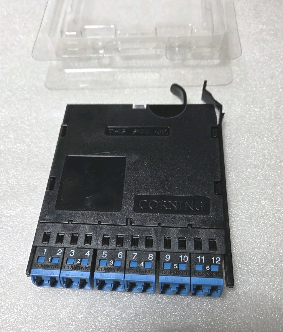 Corning EMOD-CP12-AE EDGE Adapter Panel LC Duplex 12 Female Single-Mode Blue