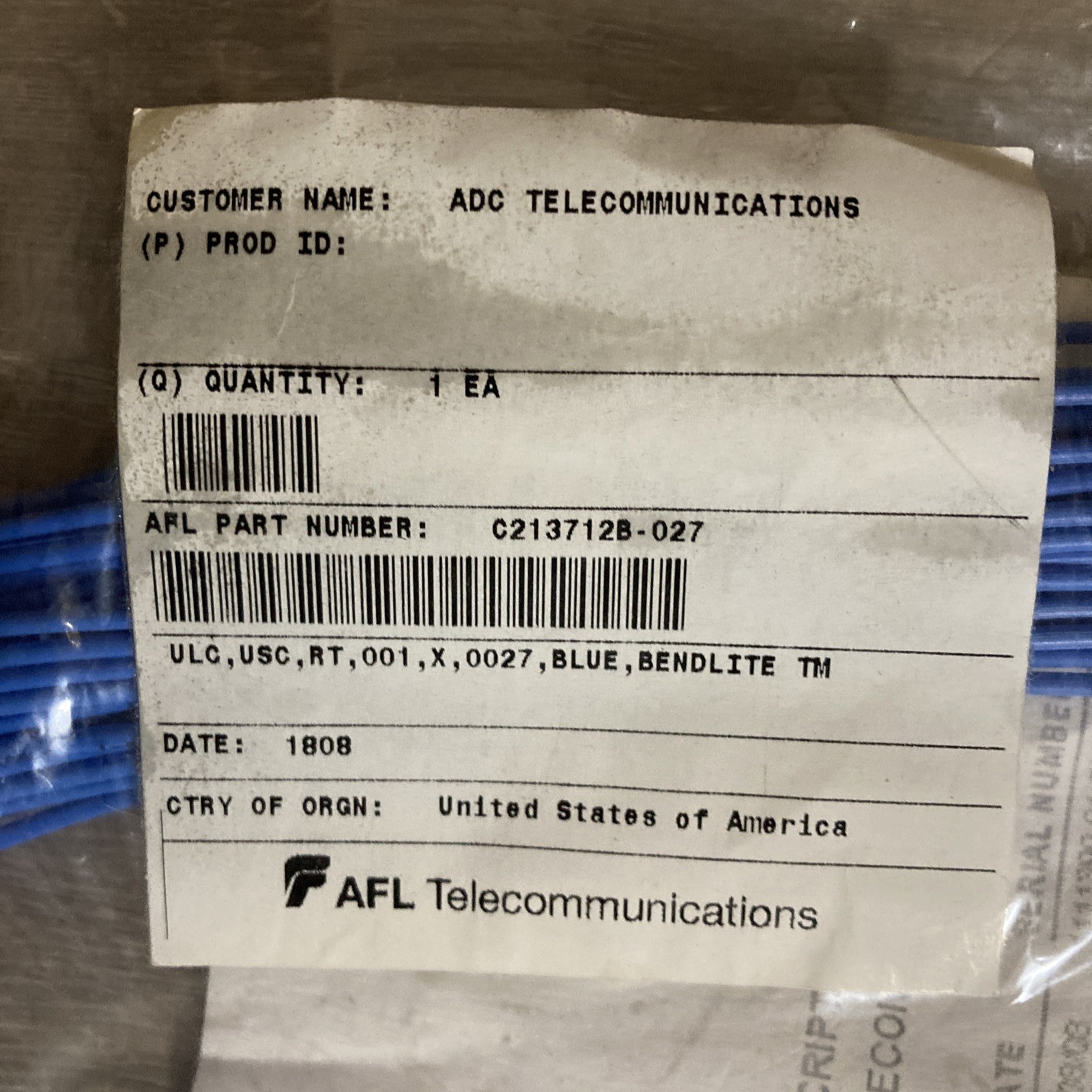 AFL Telecommunications Fiber