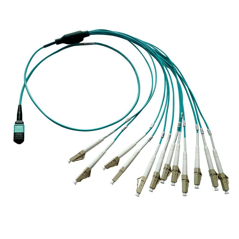 MPO Female/Male to 12 LC MM OM3Fiber Cable MPO LC Fan-out Fiber Optic Patch Cord