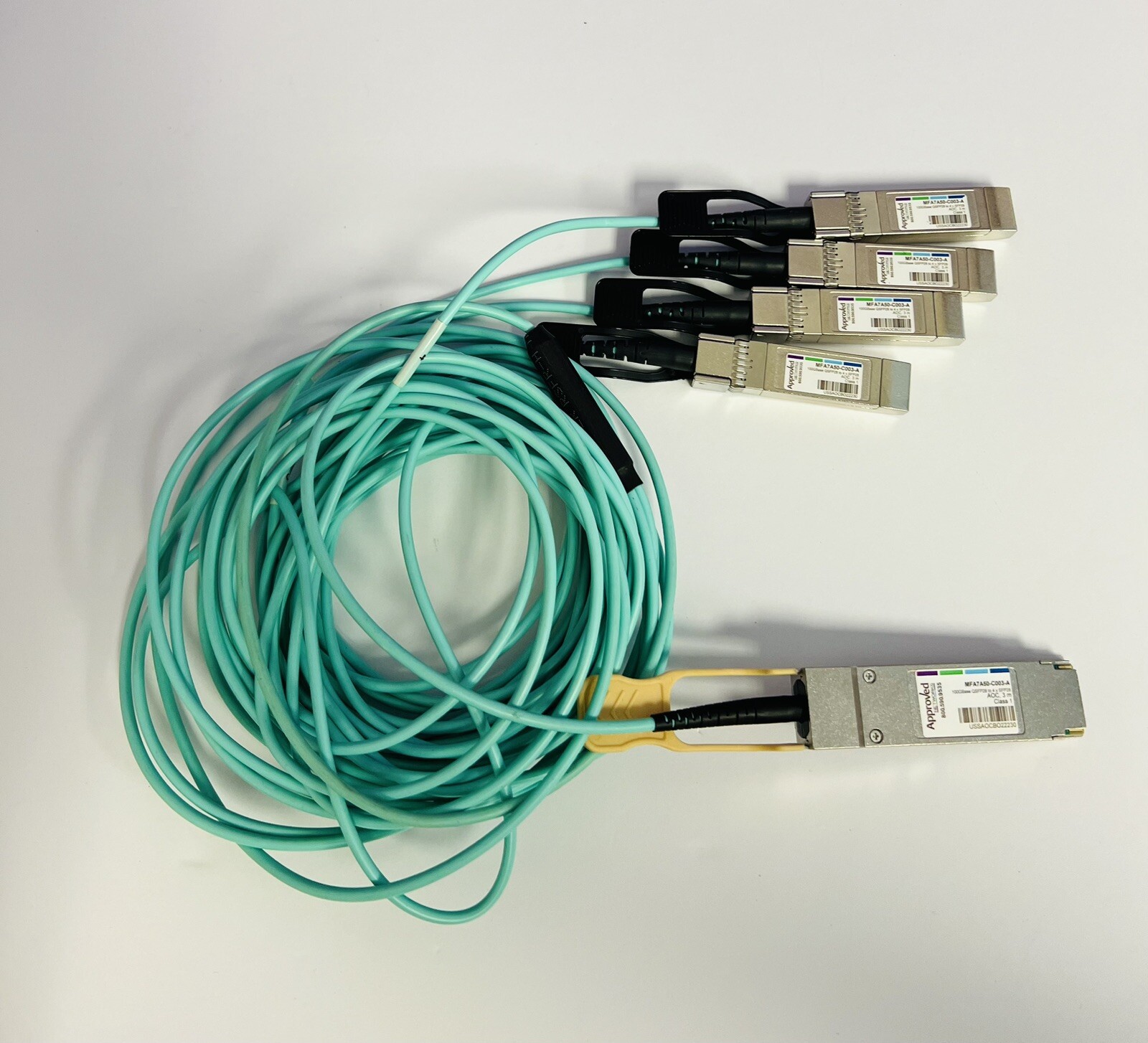 Lot of 5 Approved Networks MFA7A50-C003-A Direct Attach connectors with Cables
