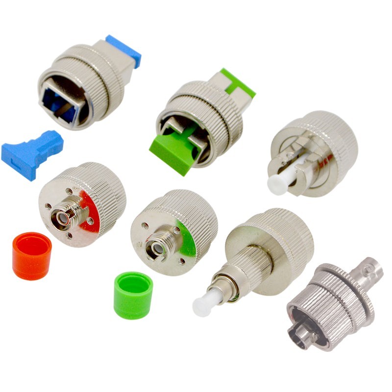 Adjustable Fiber Optic Attenuator 0~30dB FC SC ST LC SMA Mechanical Flange Type