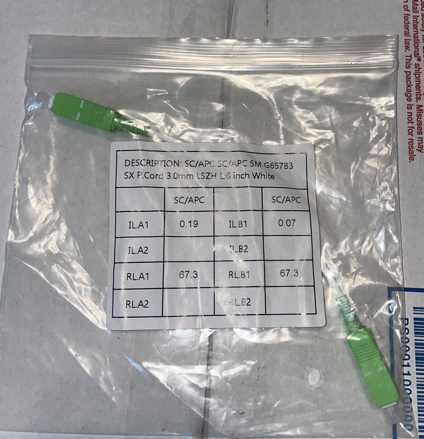 Fiber Optic Cable For 010 Ont AT&T patch cord premade