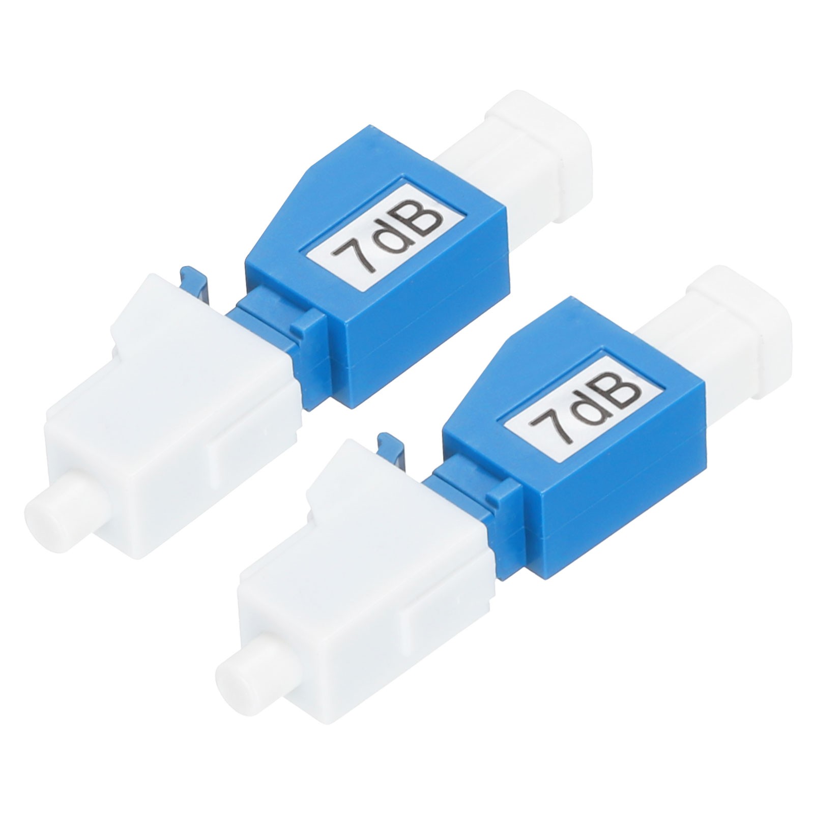 2PCS Fiber Attenuator 7dB LC/UPC, Single Mode Fixed Male to Female Attenuator