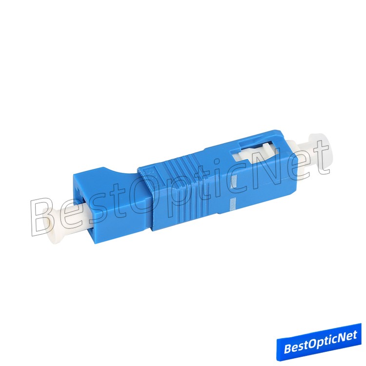 SC Male to LC Female PC APC SM MM Fiber Optical Adapter Optic Converter LC to SC