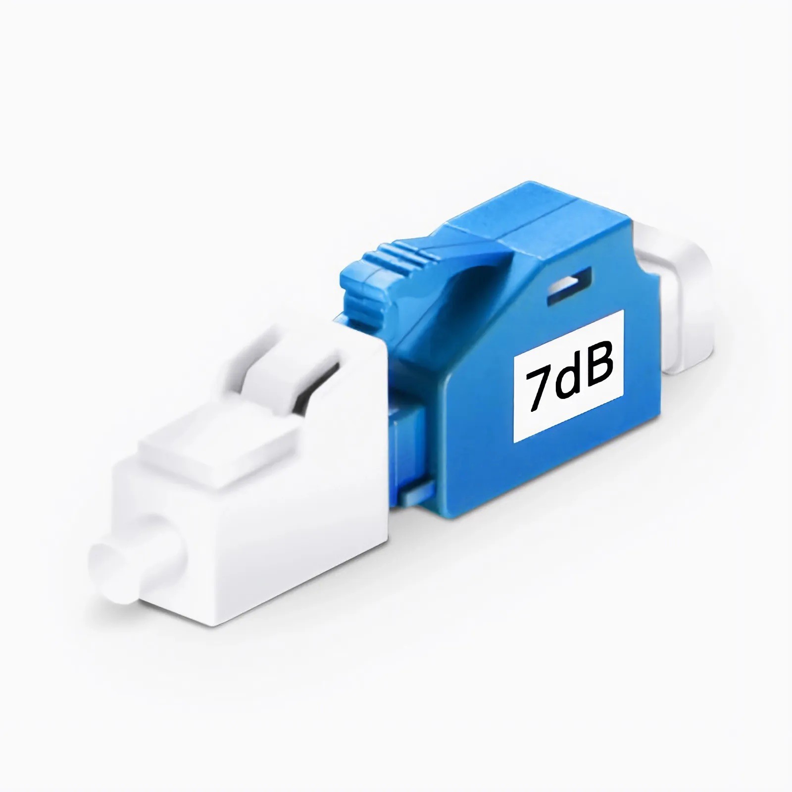 7db LC/UPC Singlemode Fixed Fiber Optic Attenuator, Male-Female, 7dB