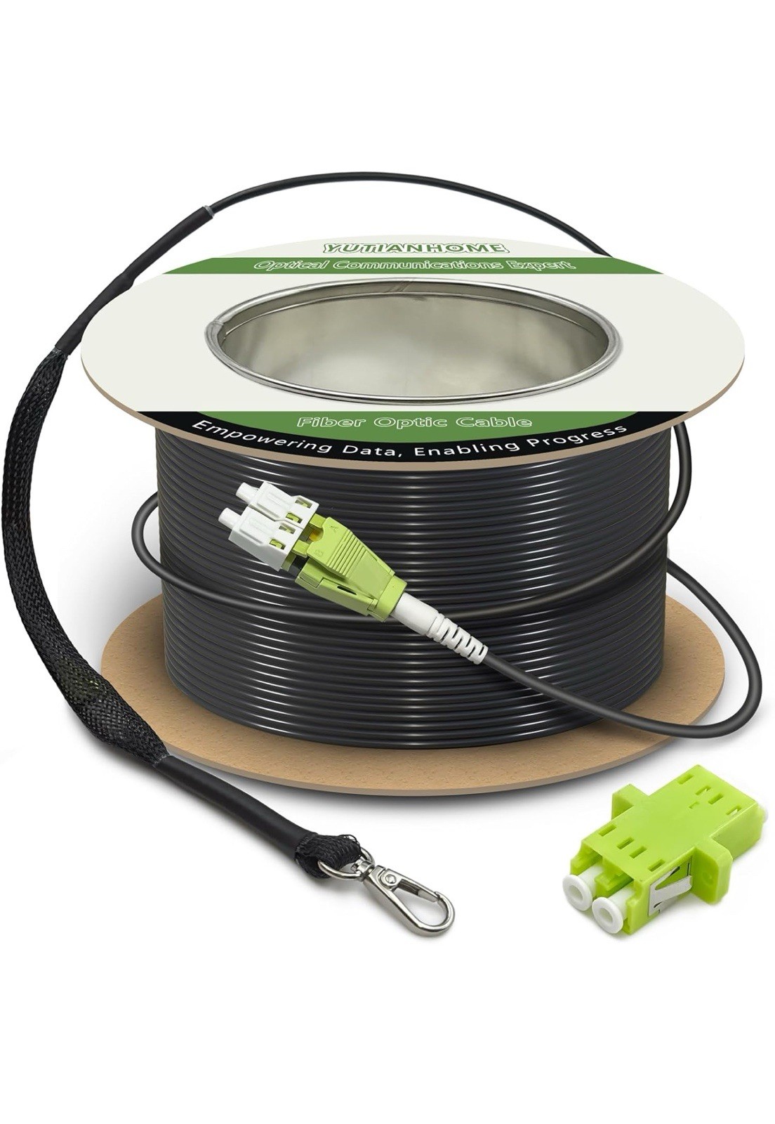 Yutianhome Fiber Optic Cable LC/PC-LC/PC SM 4Fiber TPU 5.0mm 150 M (500 FEET)