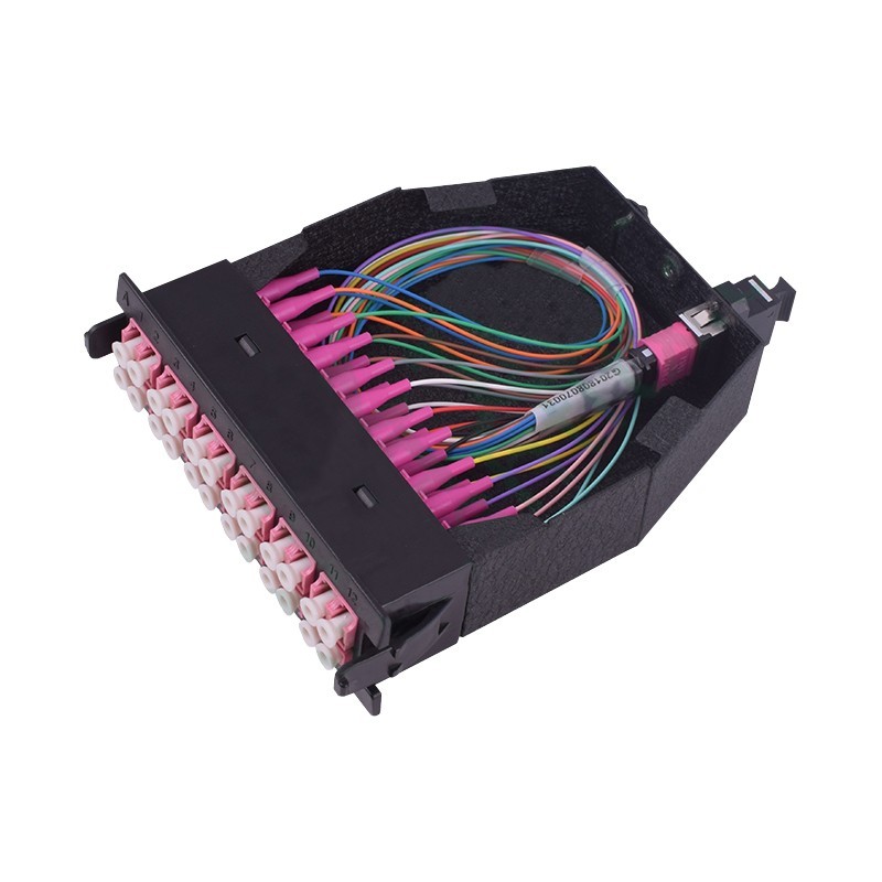 MTP-24 to 12x Duplex LC Type A 24 Fibers OM4 Multimode 50/125 MTP/MPO Cassette