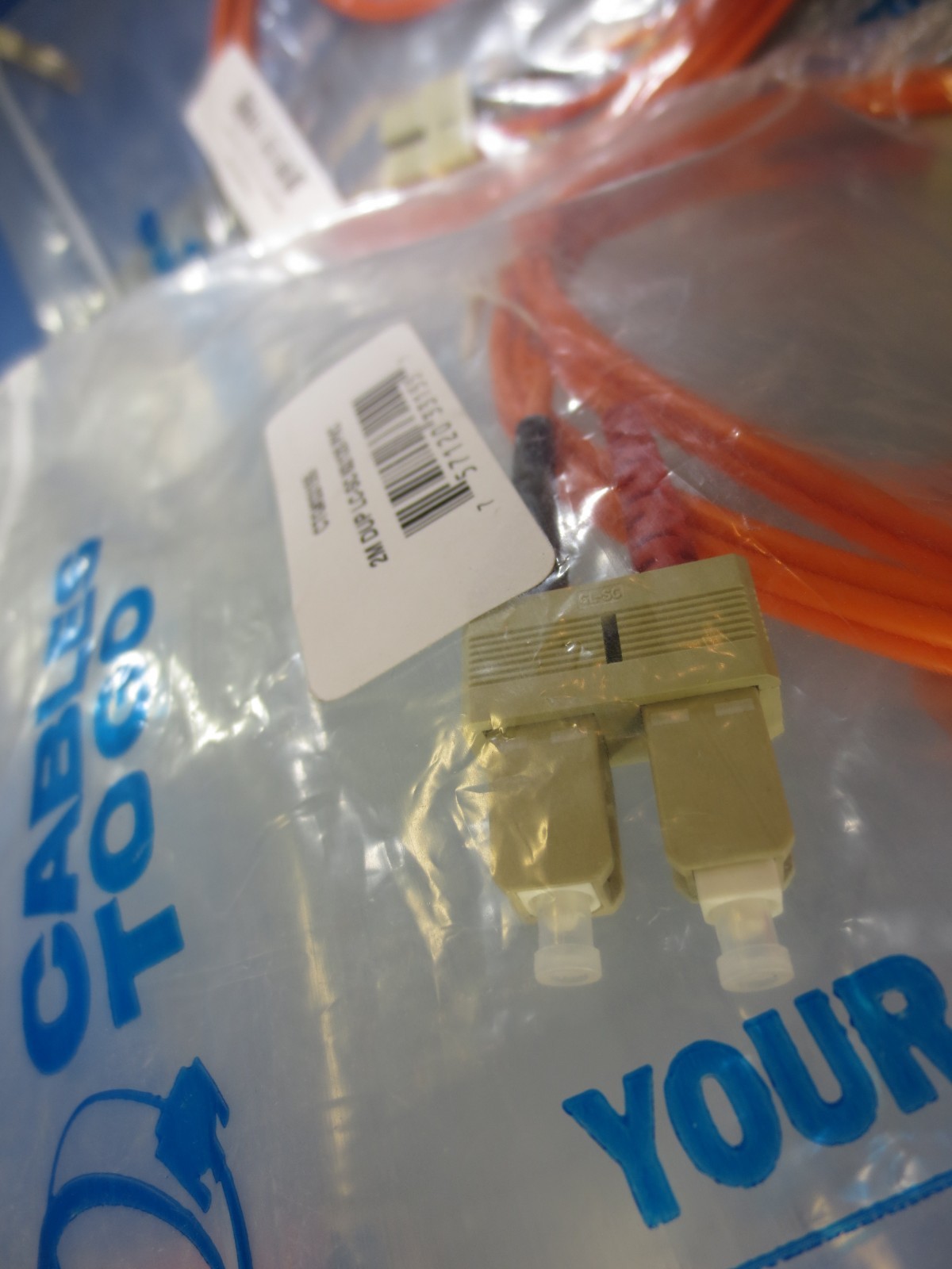 (2) Cables to Go #33155 6.6ft Duplex Multimode PVC Fiber Optic Cable (C2G33155)