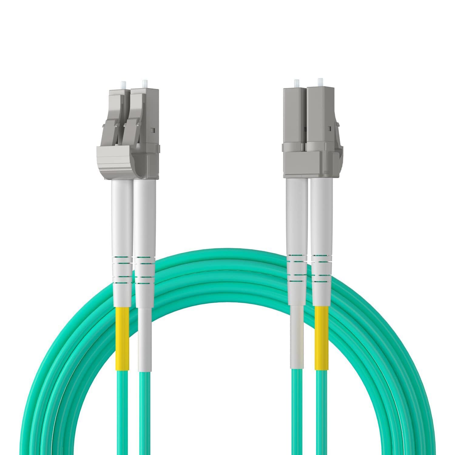 OM3 OM4 OM5 OS2 LC to LC Fiber Optic Patch Cable, Duplex LC MMF SMF Cable 1-40m