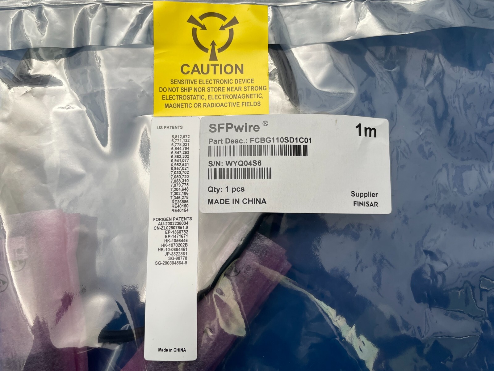 FINISAR FCBG110SD1C01 SFPwire Lot of 4