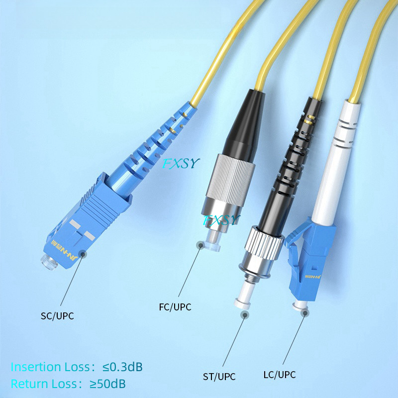 10Pcs 1-15m LC to LC FC ST SC to SC UPC Single Mode OS2 Fiber Optic Patch Cord