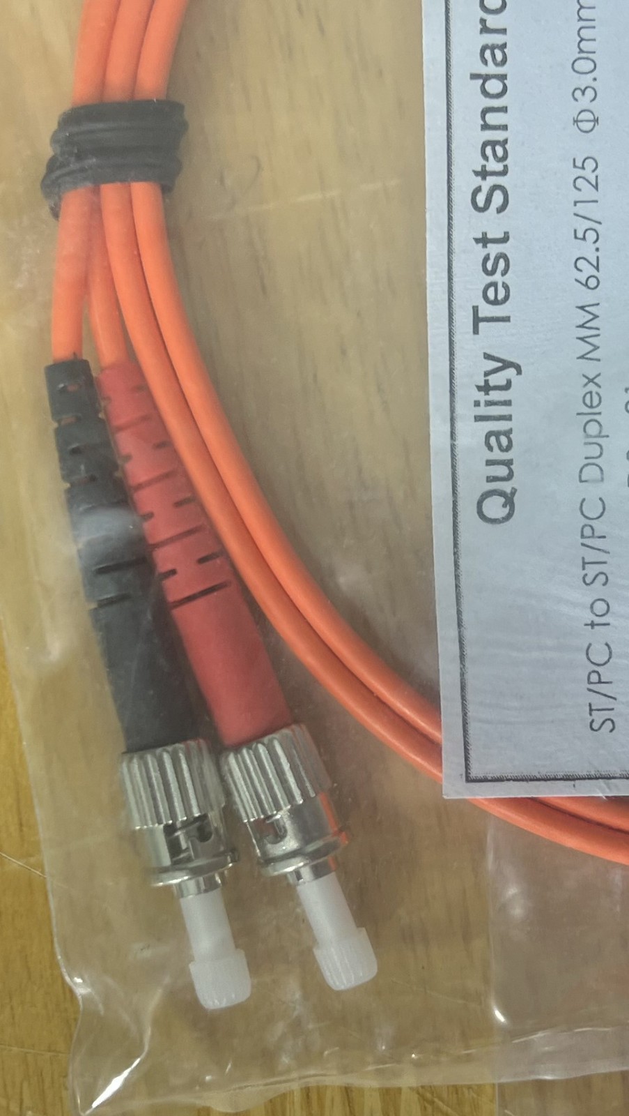 QTY 5 Allen Tel Products GBST2-D2-01 Fiber Optic Jumper Cable 1 meter long