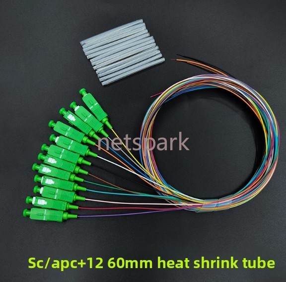 12 Fiber FC/ST/SC/LC UPC/APC G657A 1m SingleMode Bunch Fiber Optic SM Pigtail