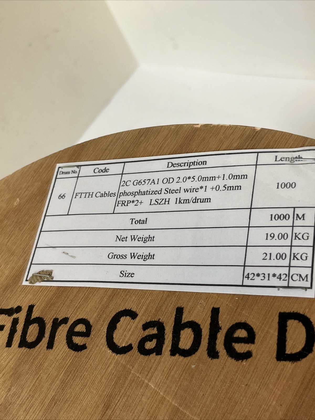 2C G657A1 OD 2.0*5.0mm+1.0mm Phosphatized Steel Wire Length 1,000