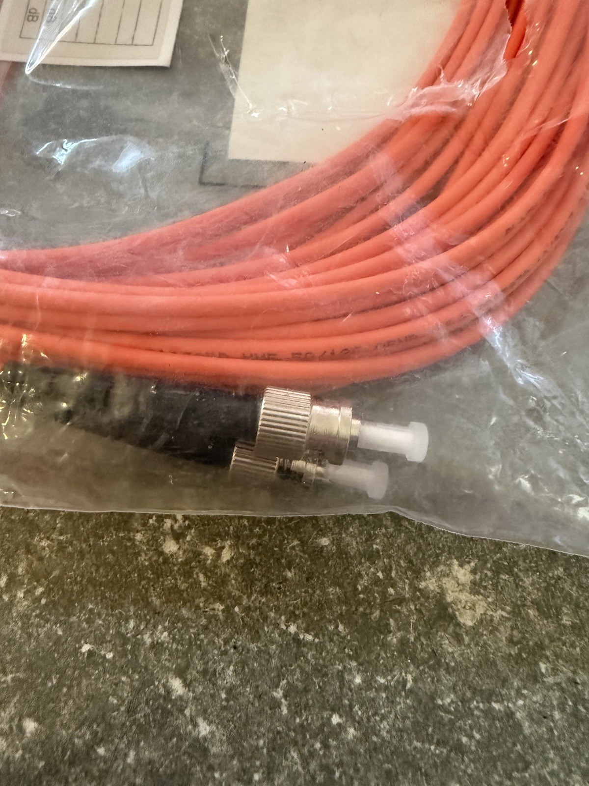 6 Lot Black Box Fiber Optic Cable Multimode 50/125 EFN6023-010M Ceramic Tip