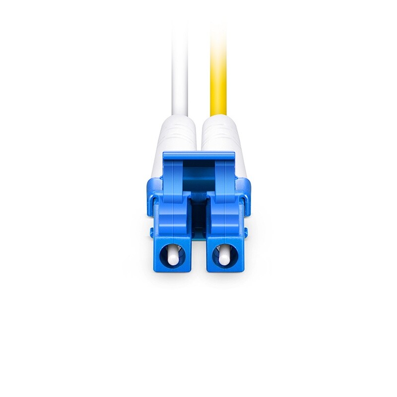 LC UPC to LC UPC Duplex S2 Single Mode PVC (OFNR) Fiber Optic Patch Cable 2mm