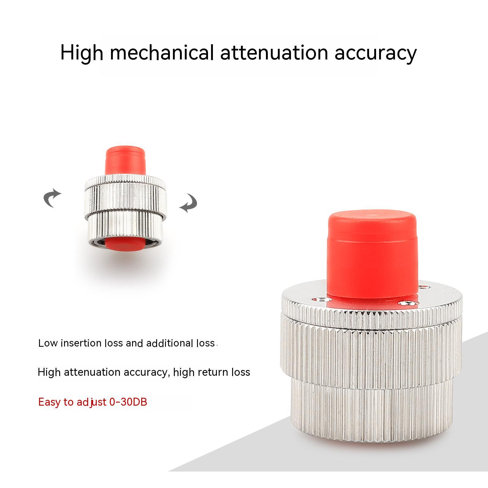 FC SC ST LC SMA Fiber Optic Adjustable Attenuator 0~30dB Mechanical Flange