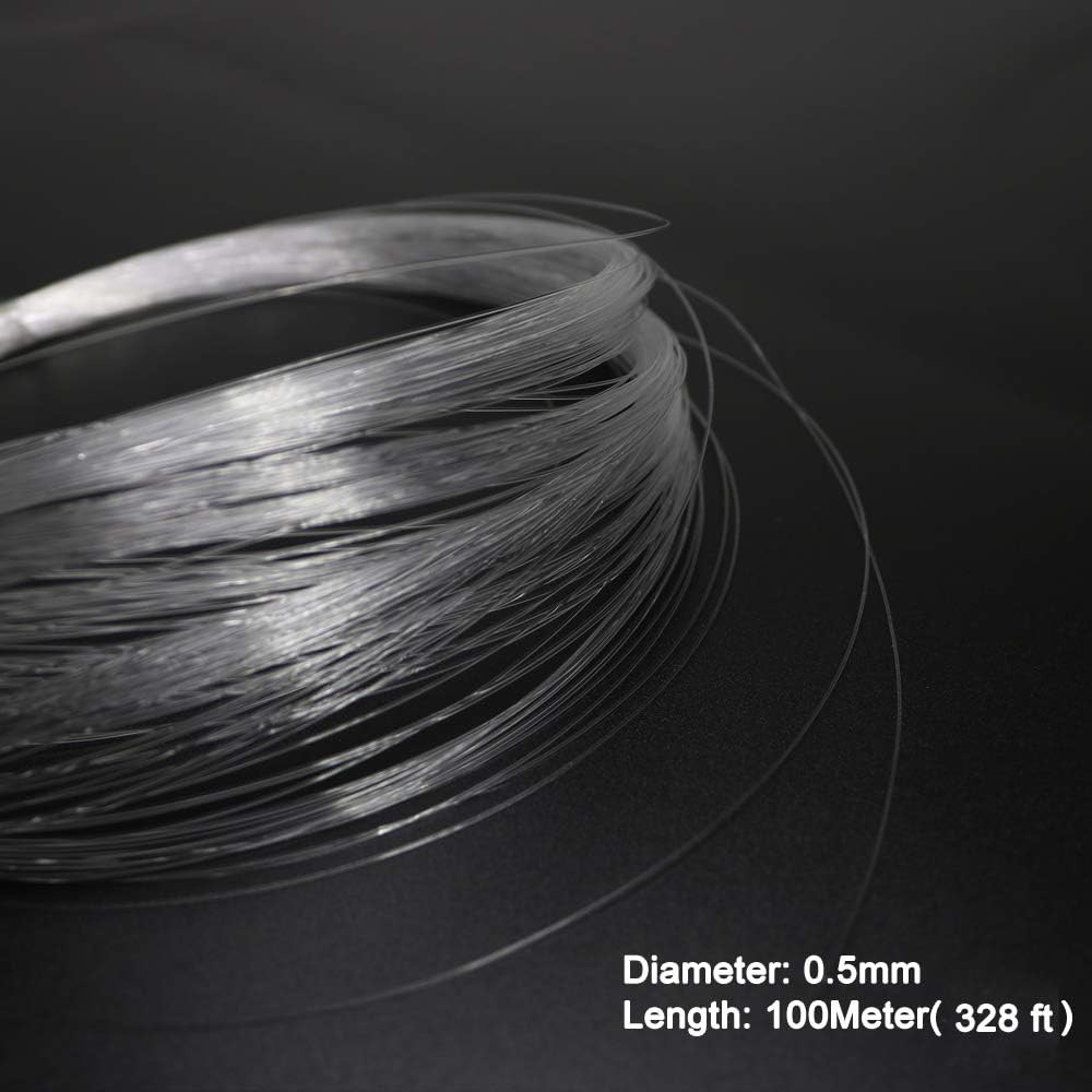 PMMA Plastic End Glow Fiber Optic Cable 0.5Mm(0.02In) 100M(328Ft)/Roll for Star