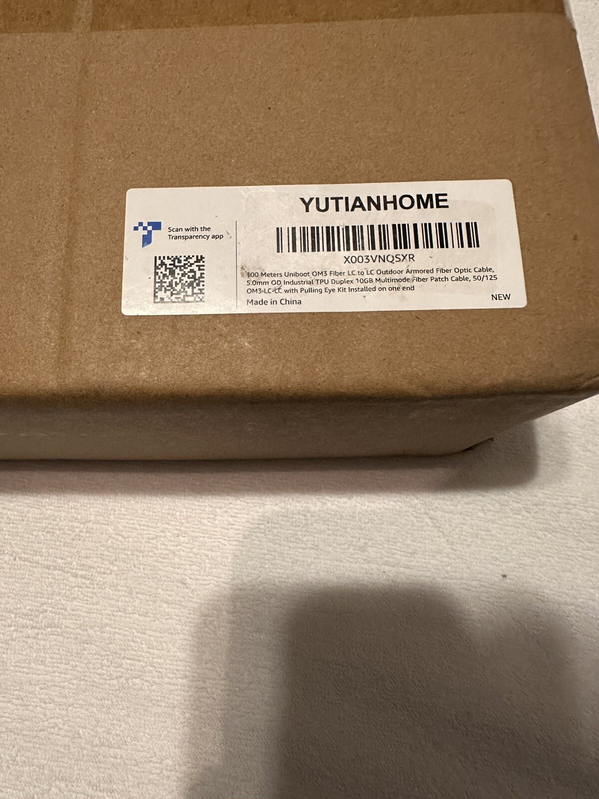 yutianhome 100 meter om3 outdoor armored fiber optic cable Uniboot Connectors