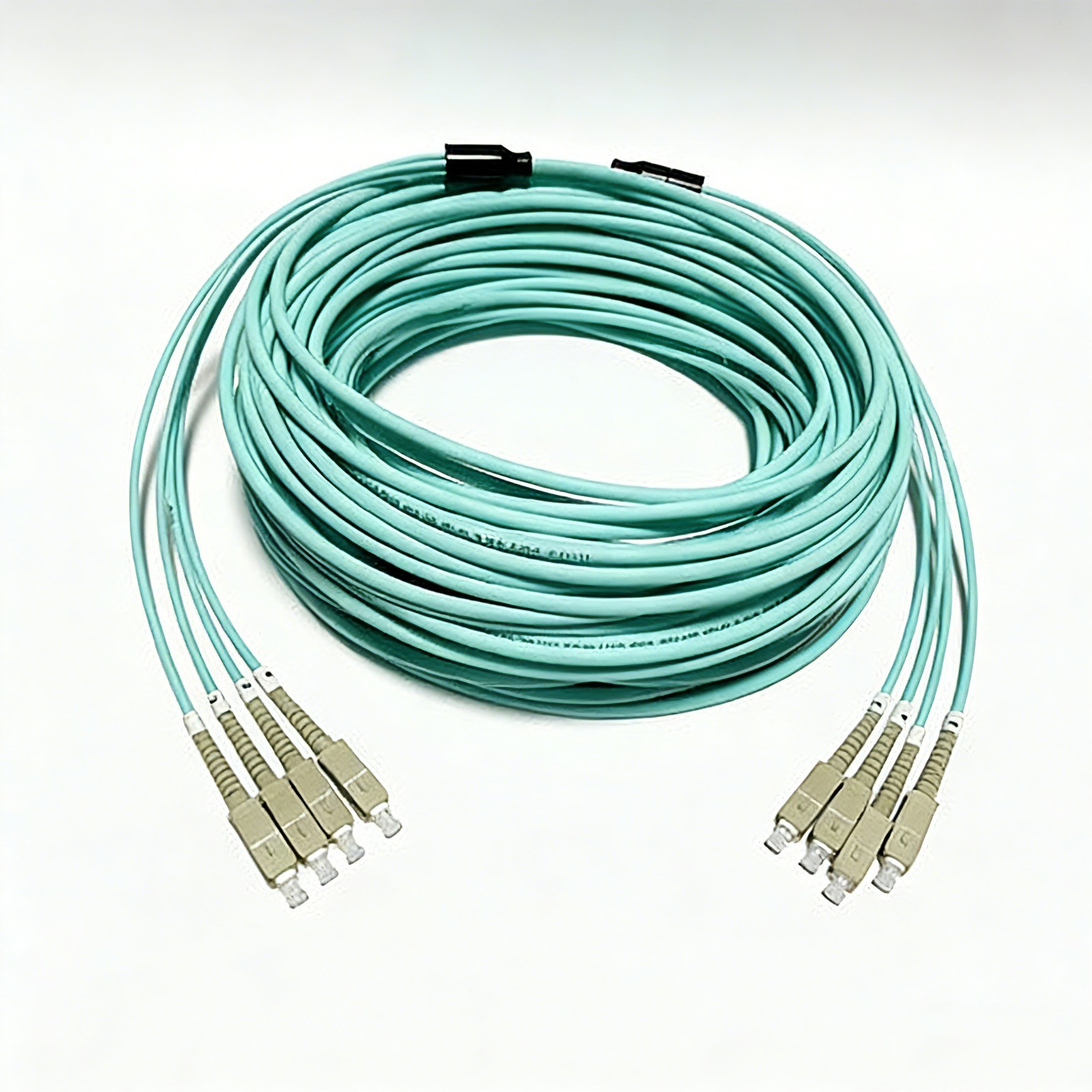 20M OM3 10GB Multimode Armored Fiber Patch Cord 4 Strand SC FC LC ST UPC Jumper