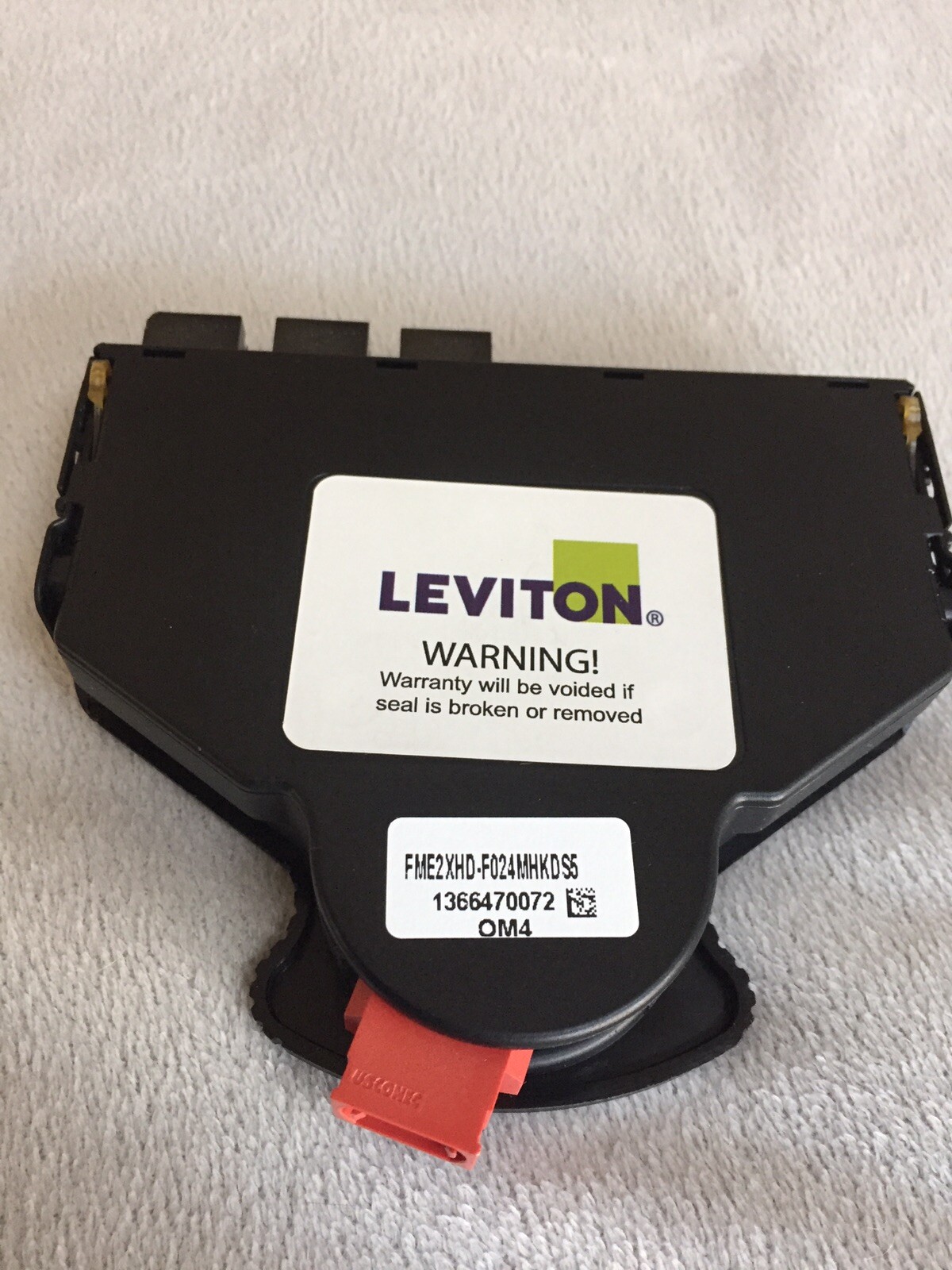Leviton OM4 ex2XHD Unity Fiber Cassette 24 MTP male to MTP female splitter
