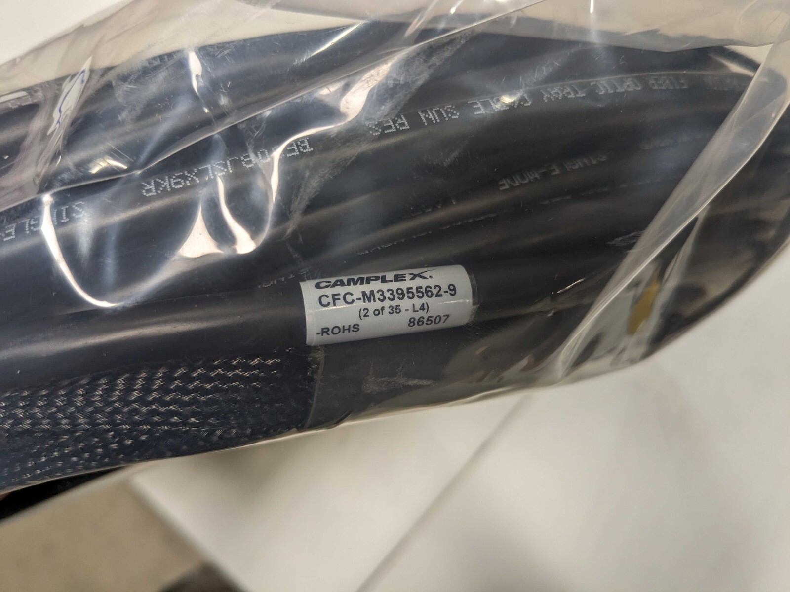 200FT, CUSTOM-MADE, 8 CHANNEL FIBER OPTIC NETWORK CABLE. MILITARY GRADE, NEW